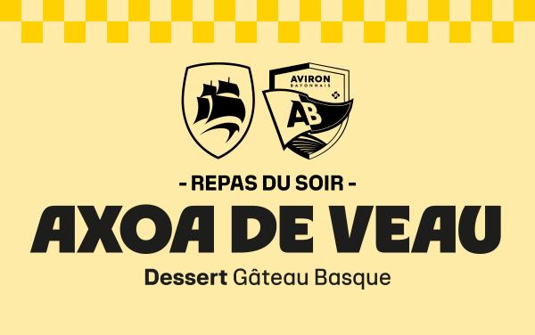BAYONNE - REPAS DU SOIR